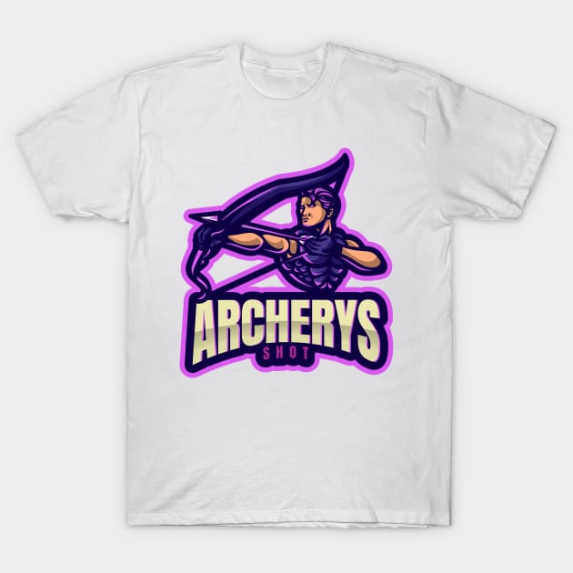 eSport Gaming Team Archerys Shoot T-Shirt by Steady Eyes